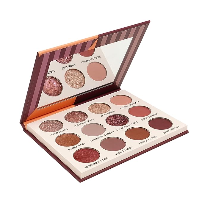 EBIN NEW YORK Desert Rose - Secret of Pharaoh Eyeshadow Palette, Highly Pigmented and Blendable, Cruelty-Free, Long-Lasting Matte & Shimmer
