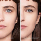 No Makeup Makeup Long-Lasting Lightweight Foundation & Brush Duo | Cruelty-Free, Fragrance-Free, Buildable, Transfer-Proof Makeup (Porcelain)