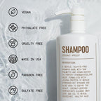 Blu Atlas Men's Natural Shampoo – Organic, Sulfate-Free, Paraben-Free – Deep Cleansing & Hydrating – Coconut Apricot Scent – Made in America – 32 oz