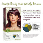 Naturtint 5M Light Mahogany Chestnut Permanent Hair Color (Pack of 6), Ammonia Free, Vegan, Cruelty Free, up to 100% Gray Coverage, Long Lasting Results (Packaging may vary)