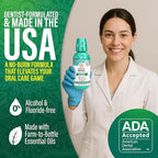 GuruNanda Fresh Breath Mouthwash, ADA-Accepted, Alcohol & Fluoride-Free, Sodium Chlorite, Essential Oils & Vitamins, 12-Hrs Fresh Breath, Wild Mint, 16 oz - 2 Pack