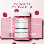 Trybello Anti-Stress & Hair Growth Gummies for Women | Sugar-Free, Vegan Hair Supplements | Gluten-Free, Soy-Free, Dairy-Free Gummy Vitamins for Thicker, Healthier Hair | 60 Servings | 2 Pack Combo