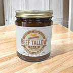 Grass Fed Beef Tallow Balm - 8 oz - Made in USA - Organic Grass Fed and Finished - Moisturizing Skin Care Frankincense