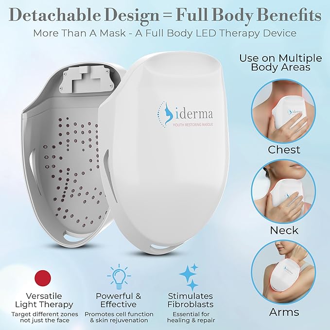 Red Light Therapy for Face – LED Face Mask for Eyes, Neck & Skin | Infrared Therapy Mask for Anti-Aging, Wrinkles, Skin Rejuvenation (HSA/FSA Eligible*)