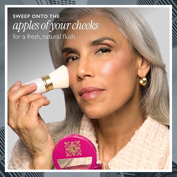 LAURA GELLER NEW YORK Holiday 2025 Limited Edition Baked Blush-n-Brighten Marbleized Blush - Skyline Sunset - Pink Color for Cheeks