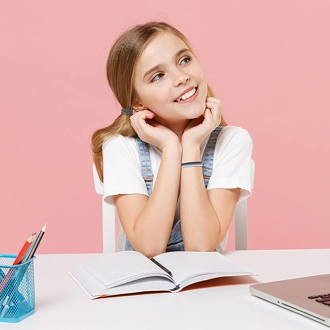 Expressions 216-Piece Hair Ties, 4mm Gray Shades Elastic Bands, Durable, Clasp-Free, Comfort-Fit for All Hair Types, Women and Men