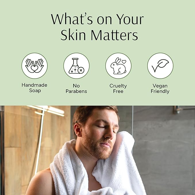 Marbela Cosmetics Stone & Feather Handmade Soap Bar - Made in USA, Vegan Friendly, Palm Oil Free, Natural Bar Soap - Gentle Face & Body Soap for Daily Skin Care, Moisturizing & Nourishing - 3.5 oz