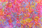 Youxuan Kids Elastics No Damage Colored Hair Bands Fashion Girls Hair Ties 1000 Count Small Size