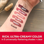 Mirabella Line & Define Lip Definer Lip Pencil, Smoothing & Moisturizing Retractable Lip Liner with Long-Lasting & Ultra-Creamy Formula, Antioxidants Vitamin C & E, & Built-In Sharpener - Flirty