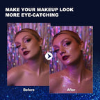 Body Glitter Spray, Glitter Spray for Hair Clothes and Body, Holographic Silver Glitter Hairspray for Grils – Festival, Rave, Prom, Stage, Nightclub, Cosplay Party Makeup 60ML