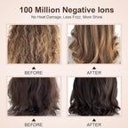 1200W Big Size Professional Hair Dryer Brush Blow Dryer Brush in One, 110v-220v Hot Air Straightener Brush for Smooth Frizz-Free Blowout, Fast Dry & Style