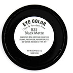 Black Matte Opaque Smokey Eye Onyx Midnight Zero Jet Black Pressed Powder Single Vegan Eyeshadow; Talc, Paraben & Cruelty Free