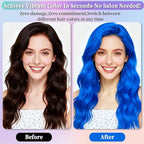 2 Pack Blue hair spray,Hair spray temporary for Women Kids Men, Washable Temporary Hair Dye Spray，Spray hair color Non-Sticky，For Christmas Party, Halloween Crazy Hair Day,Cosplay Party