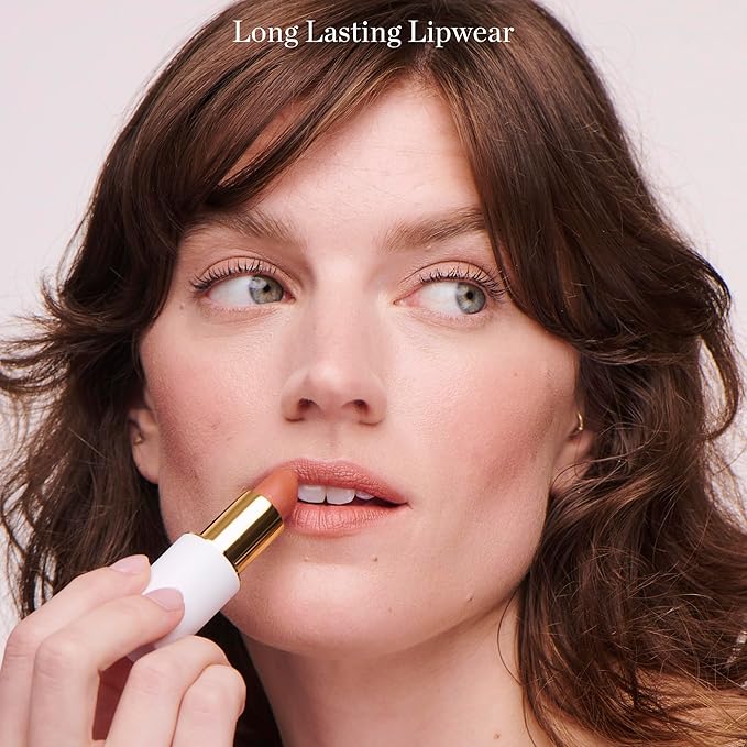 Ogee Full Bloom Sculpted Lipstick (Sahara - Warm Auburn) - Long Lasting Organic Lipstick with Jojoba Oil & Micro Hyaluronic Acid - 70% Organic Ingredients & Made in USA