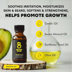 The Beard Club Signature Beard Growth Kit - Derma Roller, Beard Growth Oil, Beard Growth Vitamins, Vitamin Spray & Beard Brush - Gift Set