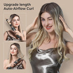 6 in ONE Blow Dryer Brush,Air Curling Iron Round Brush Blow Dryer 800W,Ionic Hair Dryer Brush for Women, Hot Air Brush Hair Styling Tools 100-120V