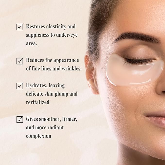 WILMA SCHUMANN Collagen Under Eye Patches, Dark Circle & Wrinkles Under Eye Mask, Pack of 5