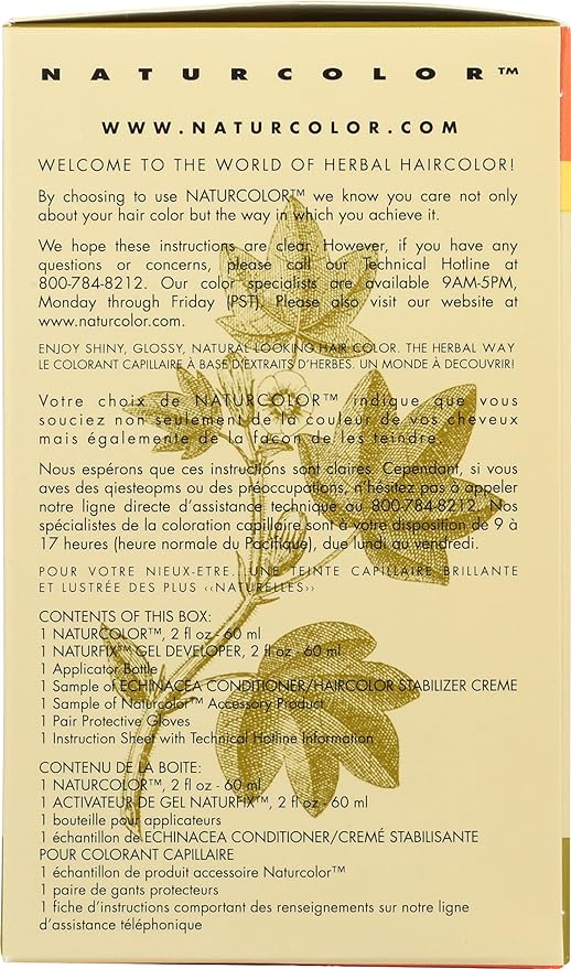 naturcolor Haircolor - Turmeric Blonde Hair Dye, 4 Fl Oz (7R)