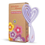 Detangler Brush – Heart-Shaped Detangling Brush for Curly, Wavy, Thick Hair – Lilac Veil Hairbrush for Women with Bowl-Curve, Flexible Bristles, Blow Dryer Safe, Regular