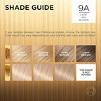 L'Oreal Paris Superior Preference Luminous Fade-Defying Permanent Hair Color, Hair Dye For Up to 9 Weeks of Radiance, Light Ash Blonde 9A, 1 Hair Dye Kit (Pack of 2)