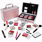 Makeup Kit for Teenager & Women Full Kit, All in One Makeup Set With The Small Cosmetic Train Case, Professional Makeup Kit, Makeup Gift Set for Women Girls (pink)