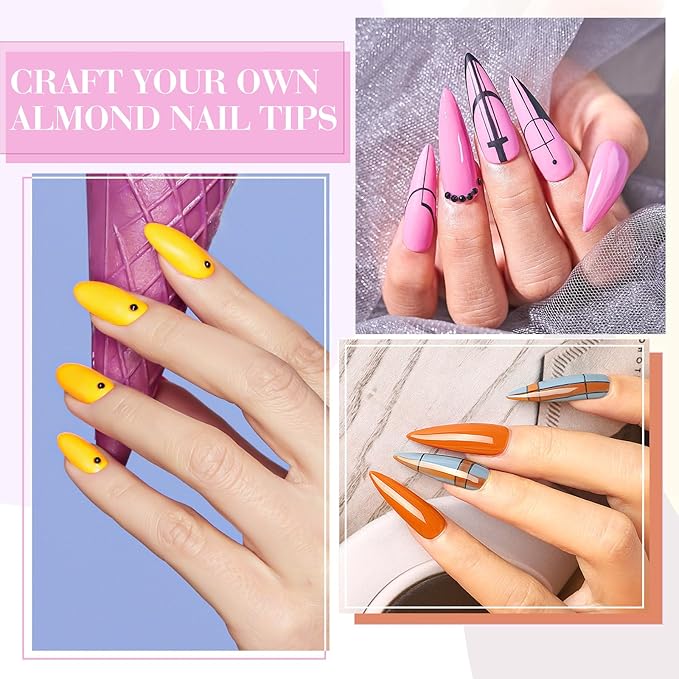 CANNI 9ml Hema-Free Gel Nail Polish Set- 6Pcs White Blue Orange Yellow Colors Gel Polish Kit, Soak Off LED Nail Gel Manicure Kit DIY at Home Salon Gifts for Women Girls