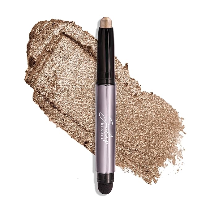 Julep Eyeshadow 101 Cream-to-Powder Waterproof Shadow Stick – Silver Moonlight Shimmer – Long-Lasting, Crease-Proof, Medium Golden-Beige Shimmer Eyeshadow with Built-in Smudger