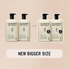 California Naturals Coconut Shampoo & Conditioner, Natural, Vegan, Cruelty, Silicone, Paraben, and Sulfate Free Shampoo, All Hair Types, 20 Fl Oz (Pack of 2), Classic Clean Coconut