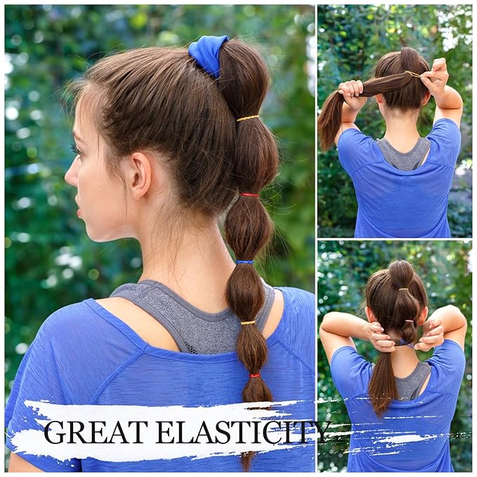 1000PCS Hair Rubber Bands(deep color)