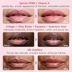 YouthVibe Lip Sleeping Mask Overnight Moisturizing - 5% Volufiline, Squalane, Shea Butter, PDRN & Collagen Hydrating Lip Mask for Dry, Flaky Lips, Pack of 2