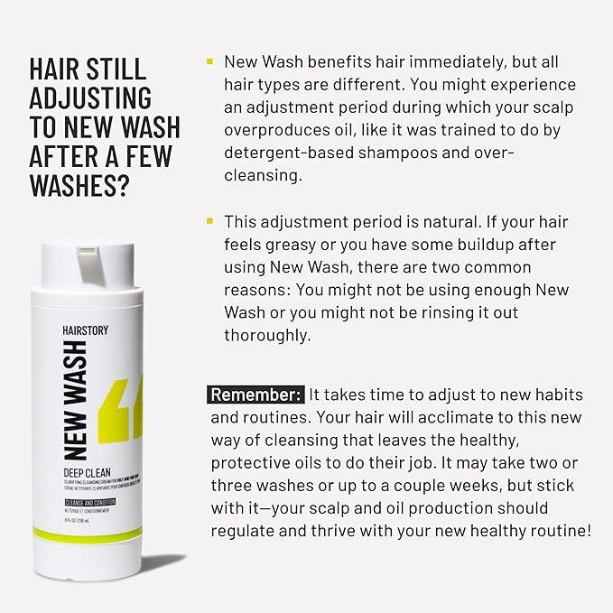 Hairstory New Wash Deep Clean Better Bottle, 8 oz