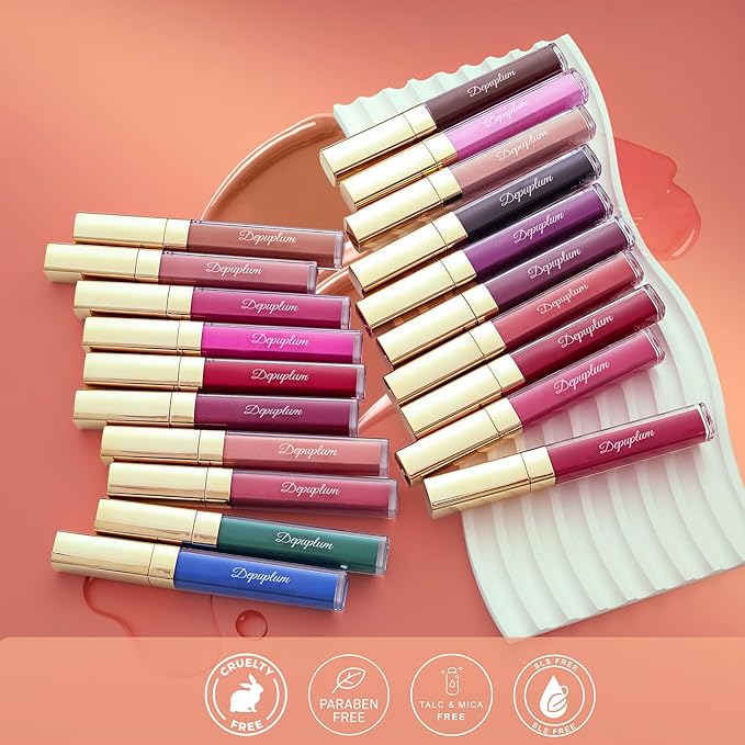 Red Lipstick Matte for Women, Color Stay Long Lasting Lipstick Smudgeproof Liquid Lipsticks, Cruelty Free Lip Color (DM17 Watermelon)