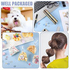 Rubber Bands and Hair Styling Tools Set: 1500 Pcs Elastic Hair Ties with Organizer Box, Baby/Toddler Hair Accessories Gift for Women and Kids