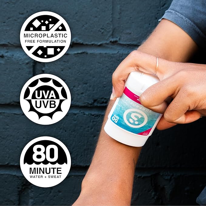 Surface TROPIX Sheer Touch Sunscreen Stick, Water Resistant, UVA/UVB Broad Spectrum, Fast Drying Protection, PABA Free - SPF 50-1 PACK