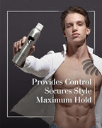 Avenue Man Extreme Hold Hairspray, 9.0 oz - Paraben-Free Hair Spray for Men with Natural Extracts - Hair Products For Men - Extra Firm Hold Hair Spray, Made in Portugal