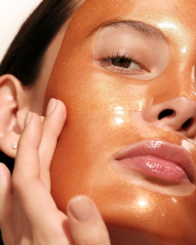 Augustinus Bader The Hydrogel Face Mask – Luxury Cooling, Hydrating & Plumping Facial Treatment – Smooths, Firms & Boosts Radiance – Soothing, Restorative Formula – 6 Masks