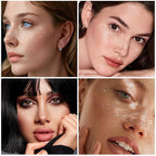 24PCS Sliver Glitter Freckles Tattoo, Sliver Freckles Temporary Face Tattoo, Sliver Star Freckle, Body Face Glitter for Women Girls, Waterproof Long-Lasting Party, Festival, Concert Makeup Accessories