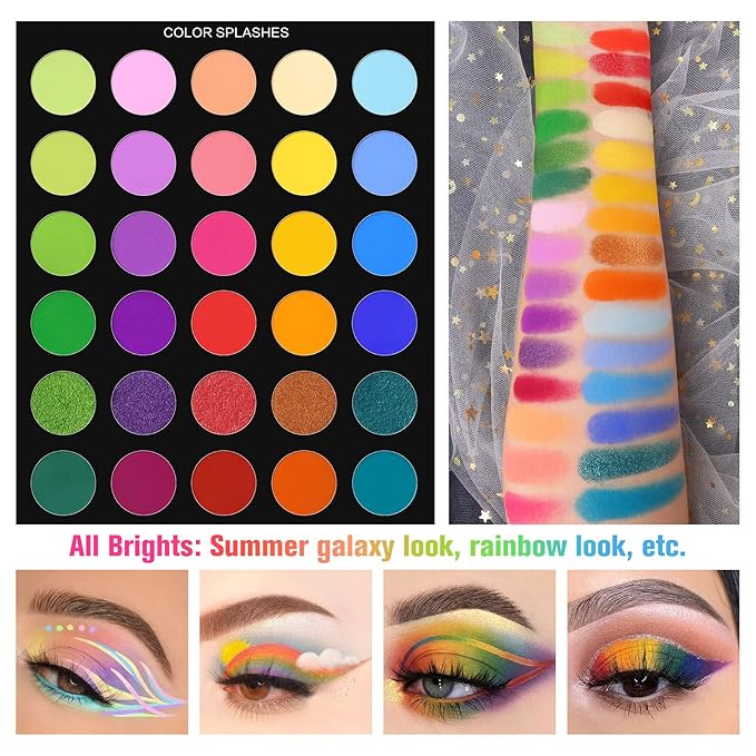 UCANBE Pretty All Set Eyeshadow Palette Pro 86 Colors Makeup Kit Matte Shimmer Eye Shadow Highlighters Contour Blush Powder All In One Makeup Pallet Holiday Christmas Valentine's Day Gift Set