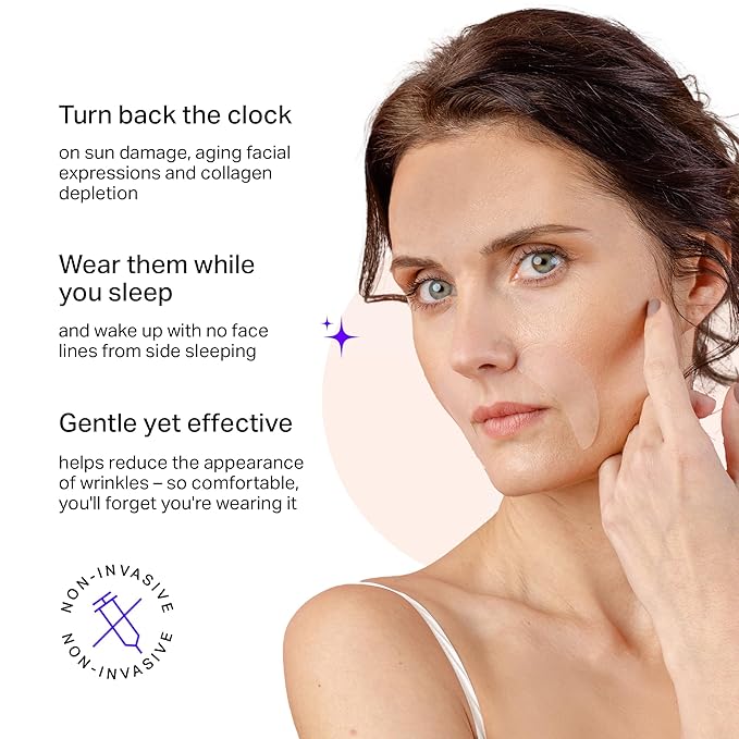 BLUMBODY Smile Line Patches – Face Wrinkle Patches for Fine Lines Around Mouth, between Eyes – Non-Silicone Anti-Wrinkle Facial Tape – Comfortable Overnight Use (90-Day Supply)