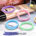 50Pcs Hair Ties for Women Girls,Cotton Seamless Hair Ties, Soft Ponytail Holders,No Crease No Damage Elastics Hair Bands with Box for Thick Heavy and Curly Hair (Set 1)