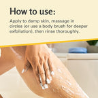 Anti-Cellulite Body Scrub for Skin Tightening, Firming, Moisturizing & Smoothing, Exfoliating Formula for Legs & Glutes with Stem Cells, Collagen, Coconut & Jojoba Oil, 16 OZ, by M3 Naturals