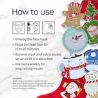 SpaLife Beauty Stocking Stuffers Christmas Face Mask Bundle | Korean Facial Masks | Hydrating, Smoothing, Refreshing and Clarifying Sheet Mask Set | Christmas Stocking Stuffers for Women | 12 Pack