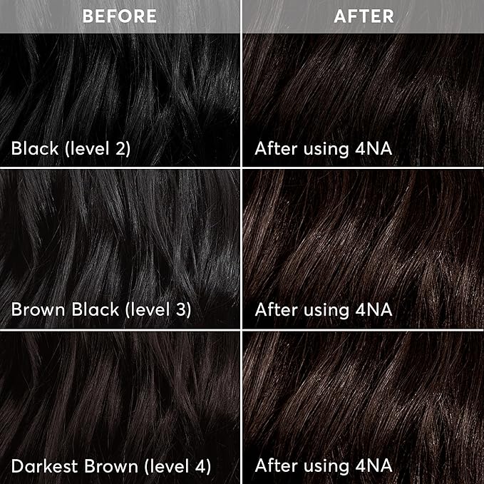 Madison Reed Radiant Hair Color Kit - 4NA Darkest Ash Brown with Cool Smoky Undertones (Messina Brown), Dimensional Gray Hair Blending Permanent Hair Dye, PPD-Free & Ammonia-Free, 2 Pack