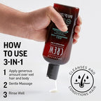 AMERICAN CREW 3-in-1 Chamomile & Pine, Shampoo, Conditioner & Body Wash for Men, Hair Care Gift for Him, Calming and Relaxing Fragrance, 15.2 fl oz