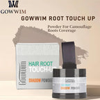 gowwim Root Touch Up, Hair Powder for Instantly Concealing Hair Loss, Receding Hairline & Beard, Eyebrow Powder, 0.14oz/4g