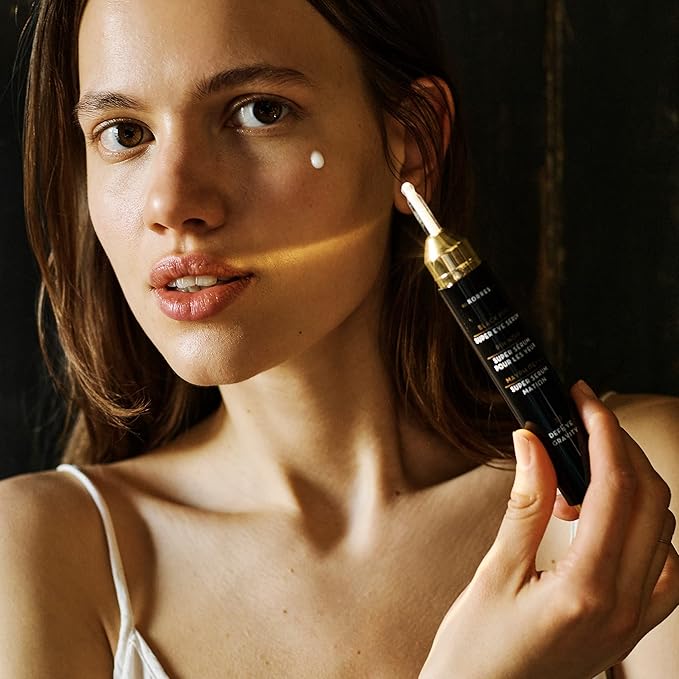 Korres Black Pine 3D Eye-Lift Super Serum, Under Eye Serum for Dark Circles and Puffiness with Black Pine Extract, Collagen Boosting and Lifting Treatment with Precision Applicator, 0.51 Fl Oz