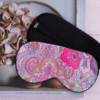 100% Pure Silk Eye Mask Sleep Eye Mask Eye Cover Eyeshade Sleeping Eye Mask Printed Colors (#12)