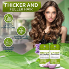 Onion Shampoo and Conditioner Set - With Rosemary and Biotin - Thickening Products for Women and Men - Volumizing Salon Grade Formula for Thinning Hair Care - Hydrating, Moisturizing and Sulfate Free