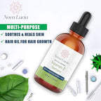 Nova Lucia Organic Vitamin E Oil – Pure Vitamin E for Skin, Face & Hair | Scar & Stretch Mark Treatment, Natural Moisturizer for Soft, Smooth, Hydrated Skin – 4 oz