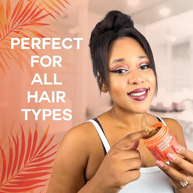 Raw Batana Oil for Hair Growth - 100% Pure, Organic 4oz Batana from Honduras for Thick and Strong Natural Hair - Dr. Sebi Unrefined Cold Pressed Cosmetic Scalp Mask for Men & Women (2 Pack)